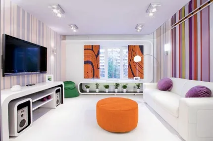 Правильное освещение в узких комнатах