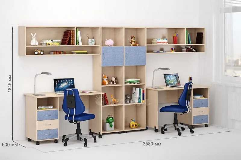 мебель в детскую для двух школьников