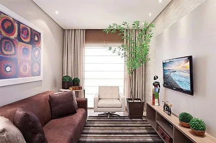 Дизайн для узкой гостиной