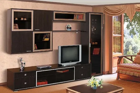 Стенка-горка с матовой поверхностью