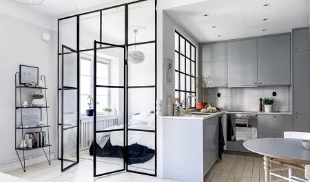 Стеклянные перегородки в квартире