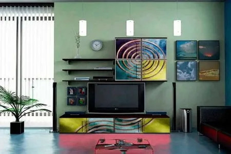 Цветная стенка-горка