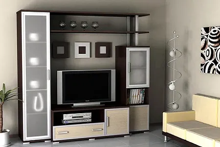 Стенка-горка со стеклом