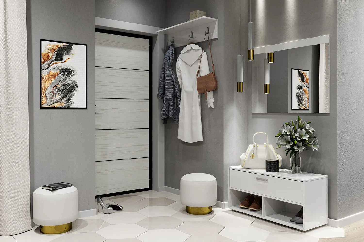 Как обустроить маленькую прихожую: дизайнерские идеи с фото