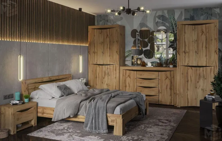 Спальный гарнитур Паола вариант 1