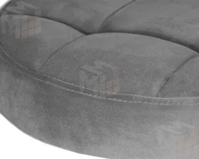 Табурет барный DOBRIN BRUNO GOLD (серый велюр (MJ9-75))