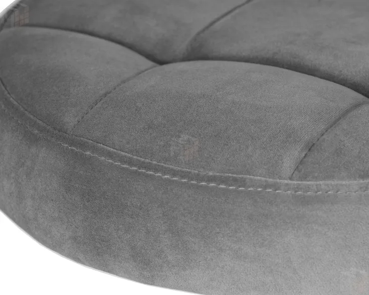 Табурет барный DOBRIN BRUNO GOLD (серый велюр (MJ9-75))