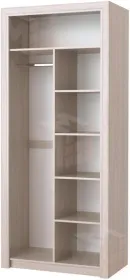 Шкаф Октава 2С с перегородкой (ясень анкор светлый)