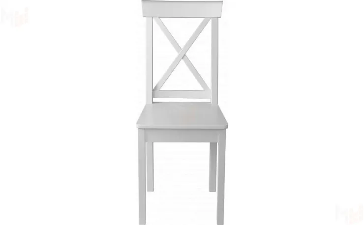 Стул деревянный с жестким сиденьем Бергольф Белый