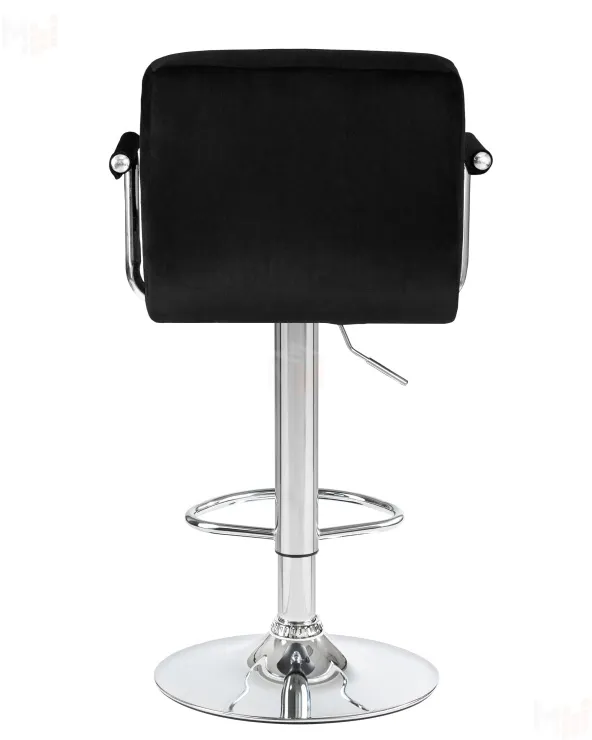Стул барный DOBRIN KRUGER ARM (черный велюр (MJ9-101))