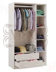 Шкаф 3-х створчатый Миф (венге/дуб беленый)