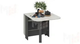 Стол-книжка Т1 Антрацит, Дуб крафт белый