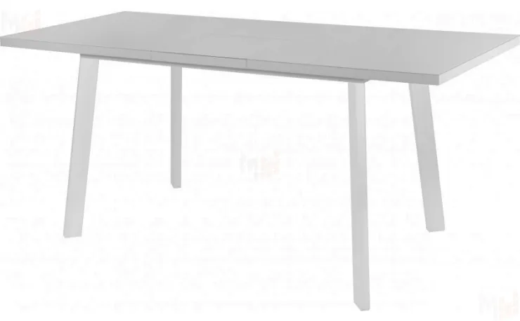 Стол раскладной стеклянный Лаки Лофт 140 Белый/Белый