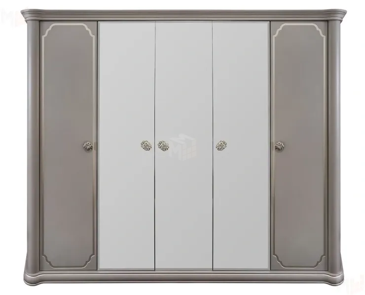 Шкаф Лали 5-дверный серый камень