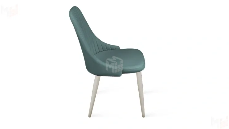 Стул Франк (конус) исп. 2 - ДП2-30 Капучино матовый/Микровелюр Madera Aquamarine (аквамарин)