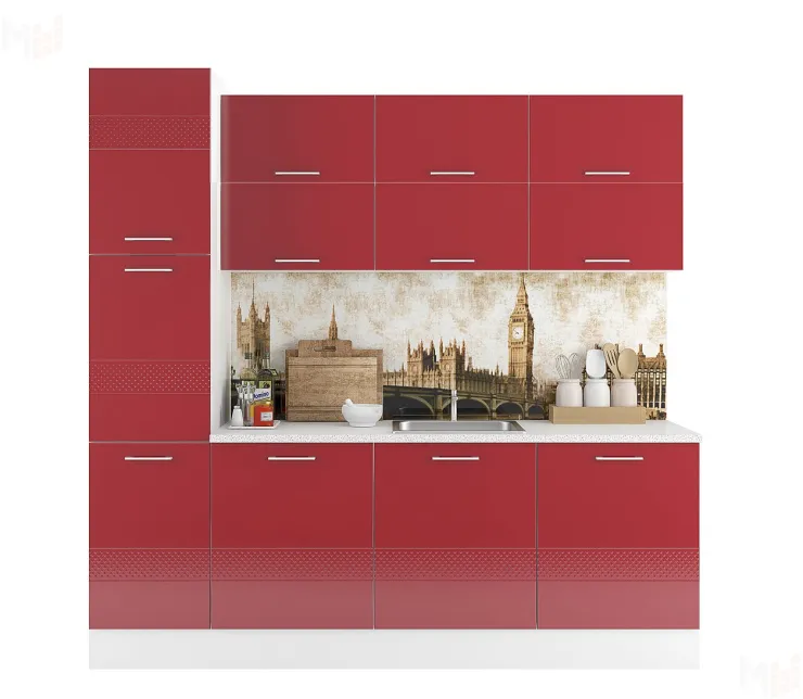 Кухня Люкс МДФ 2,25 с пеналом