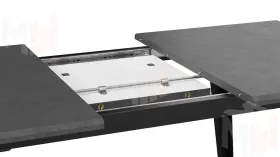 Стол обеденный Равенна Тип 1 Черный муар, Серый бетон