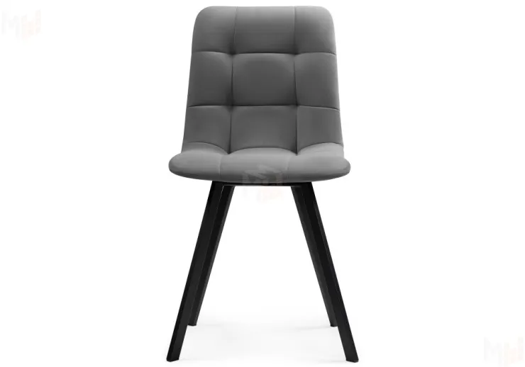 Обеденная группа Эделин темно-серый / бетон / черный матовый