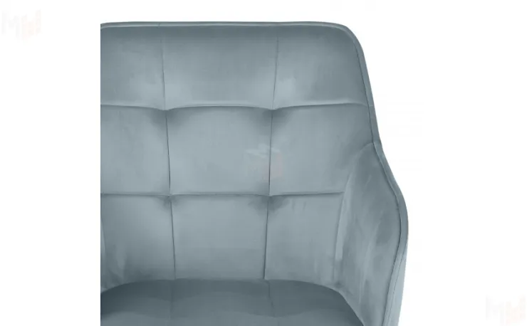 Кресло поворотное Мони Confetti dusty blue/черный