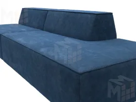 Диван прямой модульный Монс Модерн правый ( BRUT 11 синий )