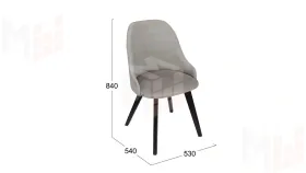 Стул Толедо тип 1 Черное дерево / тк. №226/ тк.221