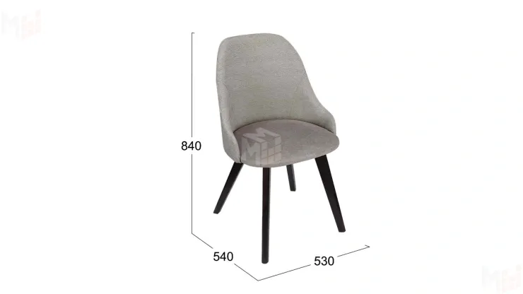 Стул Толедо тип 1 Черное дерево / тк. №226/ тк.221