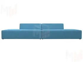 Диван прямой модульный Монс лофт ( Амур голубой )