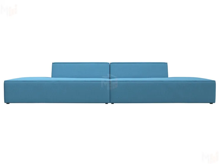 Диван прямой модульный Монс лофт ( Амур голубой )