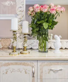 Зеркало Патрисия ППУ крем корень глянец 2 (гостиная)