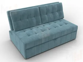 Диван прямой Лига-107 (140) ( SEVEN 113 бирюзовый )