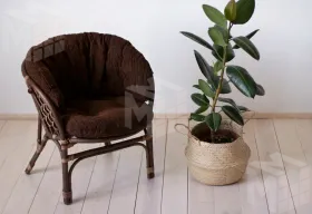 Кресло из ротанга "Багама" подушки полные