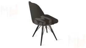 Стул Гранд К3 Черный муар, Велюр Confetti Stone