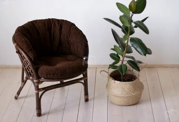 Кресло из ротанга "Багама" подушки полные