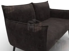 Диван прямой Лига-083 ( велюр BRUT 17 коричневый )