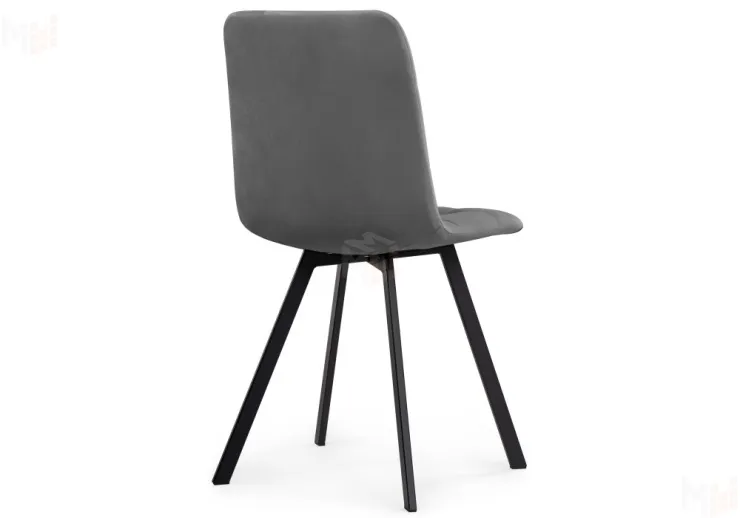 Обеденная группа Эделин темно-серый / бетон / черный матовый