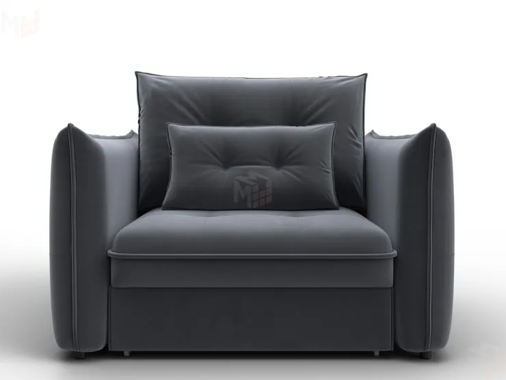 Кресло Лига-100 НПБ ( SEVEN 17 серый )