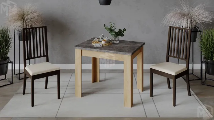 Стол раздвижной Промо тип 3 Дуб Крафт золотой, Ателье темное