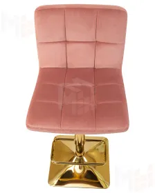 Стул барный DOBRIN GOLDIE (пудрово-розовый велюр (MJ9-32))