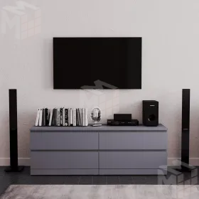 Комод Варма 4Д серый