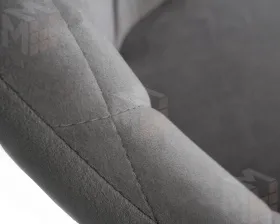 Стул барный DOBRIN LOGAN BLACK (серый велюр (MJ9-75))