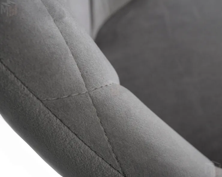 Стул барный DOBRIN LOGAN BLACK (серый велюр (MJ9-75))