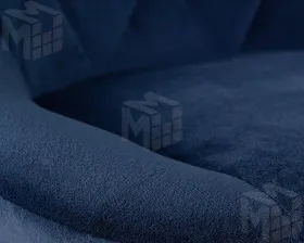 Стул барный DOBRIN LOGAN BLACK (синий велюр (MJ9-117))