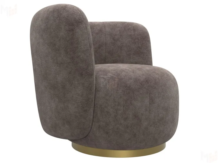 Кресло Лига-072 ( шеннил CRUZ 35 коричневый )