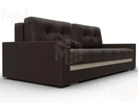 Диван прямой с декором Лига-096 НПБ ( Коричневый;Бежевый )