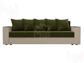 Диван прямой Дубай Лайт ( Зеленый\Бежевый )