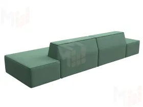 Диван прямой модульный Монс лофт ( Амур зеленый )
