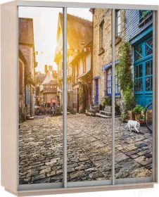 Шкаф-купе Экспресс Фото трио Улица 1800