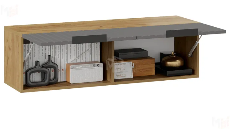 Шкаф настенный Хилтон  404.001.000 Графит