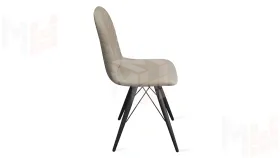 Стул Шерри К3 Черный муар, Велюр Confetti Smoke