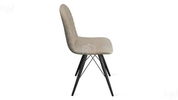 Стул Шерри К3 Черный муар, Велюр Confetti Smoke